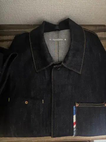 Elephant Blanc 다크 데님 자켓