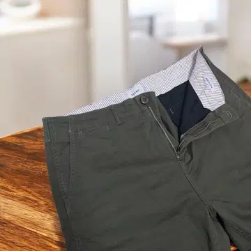 [명품] BEAMS / 빔즈 스트레치 테이퍼드 치노 팬츠/XL 일본제