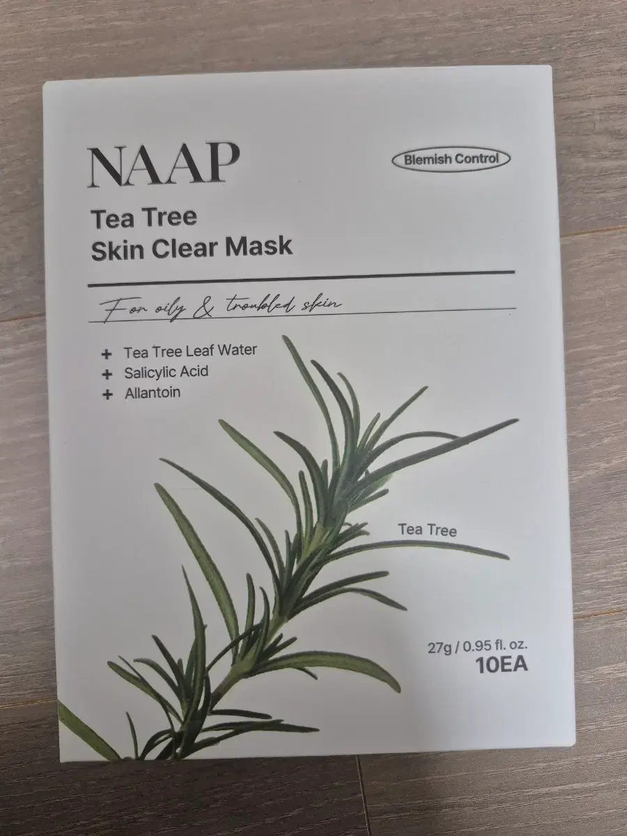 냅 티트리 스킨 클리어 마스크팩 10매