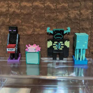 마인크래프트 늘어서입니다 6 축광ver. 4체 세트