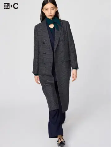 컨디션 최상 UNIQLO 더블 롱 코트 S 사이즈