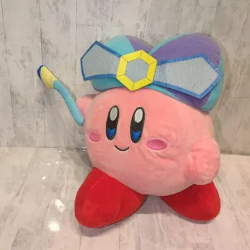 커비 모자 달린 빅 봉제 인형 약 30cm
