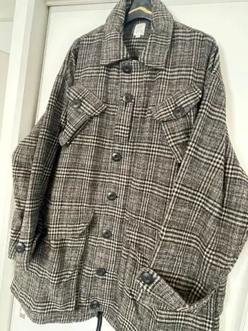 Revo. 체크 밀리터리 자켓