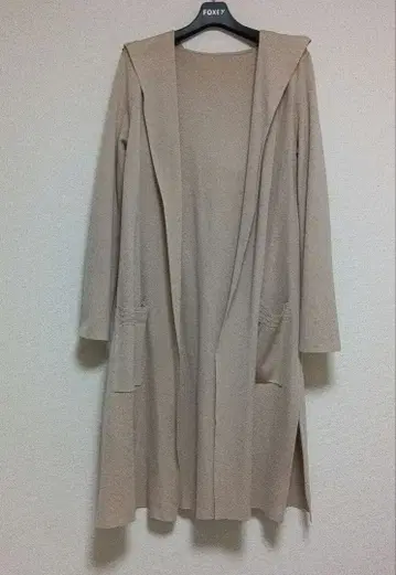 FOXEY 폭시 롱 가디건 후디