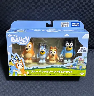 블루이 피규어 4체 세트 Bluey & Family 크리스마스 선물