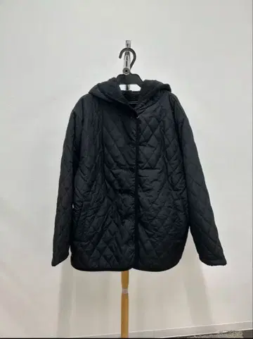 ABITOKYO 보아 안감 후드 부착 충전솜 퀼팅 블루종