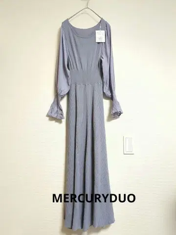 [택 포함 새상품] 머큐리듀오 니트 롱 원피스 긴팔 리브