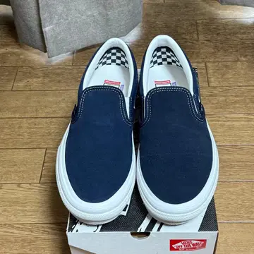 반스 스케이트 슬립온 팝 쿠쉬 네이비 US9 27cm