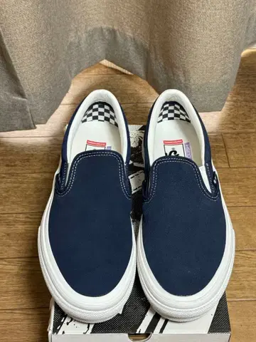 반스 스케이트 슬립온 팝 쿠쉬 네이비 US9 27cm