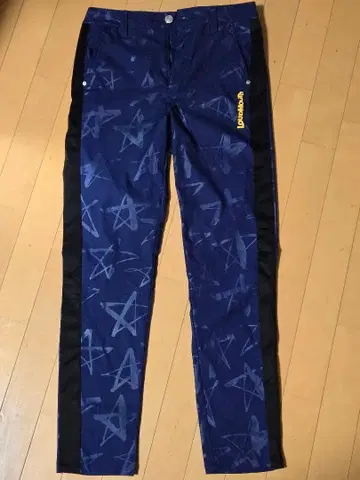 Loudmouth 별 패턴 팬츠 네이비 여성 팬츠