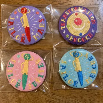 세일러문 스토어 자수 캔뱃지 머큐리 마즈 주피터