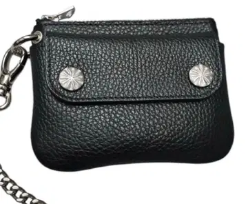 LOMEI Zipper Compact Wallet BLACK