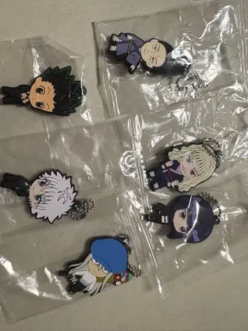 HUNTER x HUNTER 캡슐 러버 마스코트 6개 세트