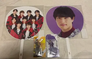 AmBitious 집합 부채, 요시카와 타로 부채 아크릴 스탠드 세트