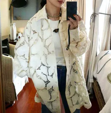 Ameri VINTAGE LIKE CODE LACE SHIRT