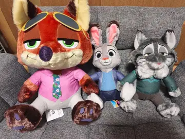 주토피아2 슈퍼 라지 L 봉제 인형 3개 세트