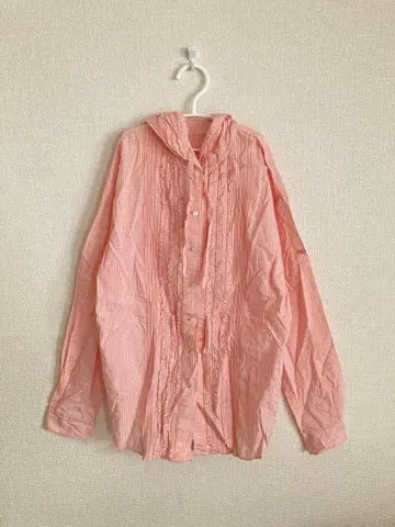 PINK HOUSE 프릴 후드 블라우스