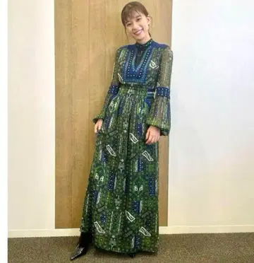 스테인드 글라스 프린트 드레스