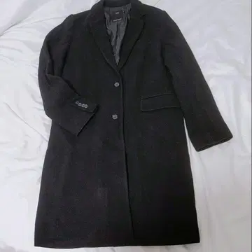 AZUL 블랙 체스터 코트 M