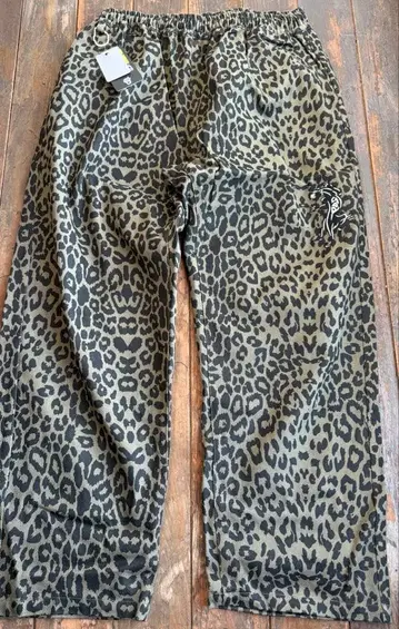 펑크 드렁커스 표범 무늬 팬츠 카키 XL