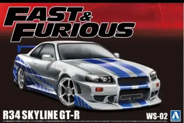 와일드 스피드 R34 스카이라인 GT-R 1/24 아오시마