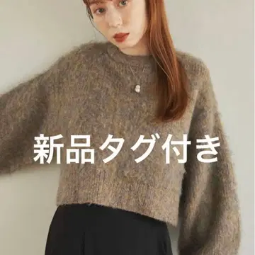 히나리 샤기 믹스 니트