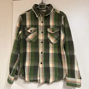 ues 선염 헤비 플란넬 셔츠 사이즈 1