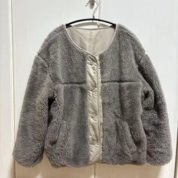 URBAN RESEARCH 리버서블 플리스 자켓 그레이