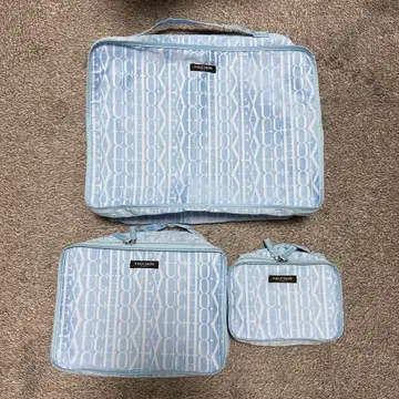 [ 미사용 새상품 ] 포숑 트래블 파우치 3종 세트