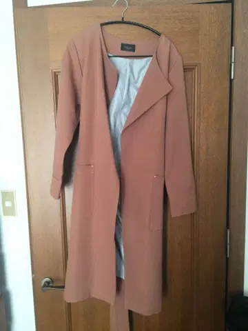 Chez toi 테라코타 계열 트렌치코트