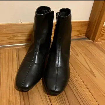 글로벌 워크 쿠션 발수 로우힐 부츠 블랙 XL