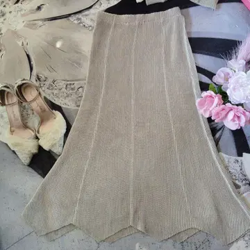 스페치오 롱 스커트 베이지 40