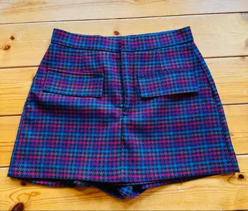 ZARA 체크 무늬 타이트 스커트 EUR36