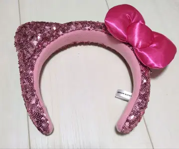 유니버 키티풍 스팽글 머리띠