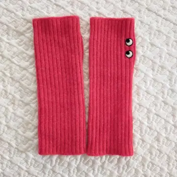 유니클로 ANYA HINDMARCH 캐시미어 니트 암워머 레드