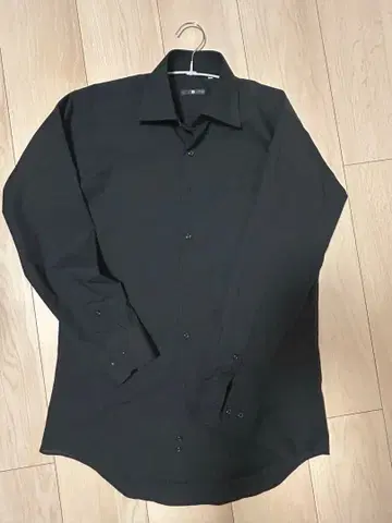 정장 셀렉트 블랙라인 와이드 칼라 블랙 셔츠