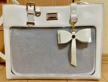 [ 미사용 ] 이타백 리본 화이트 덕질