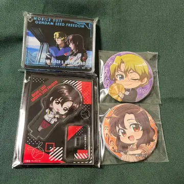 건담 SEED 무 라 프라가 마류 라미아스 굿즈 세트 캔뱃지