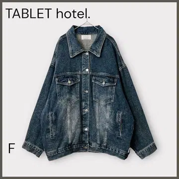 [ 태블릿 호텔 ] 와이드 실루엣 데님 자켓 / 고품질 / 루즈한 사이즈