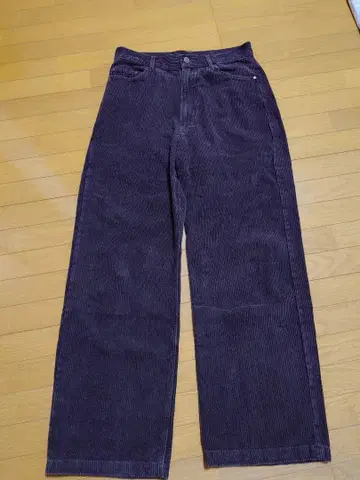 코듀로이 와이드 팬츠 다크 브라운