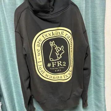 FR2 프론트 지퍼 후드티 블랙