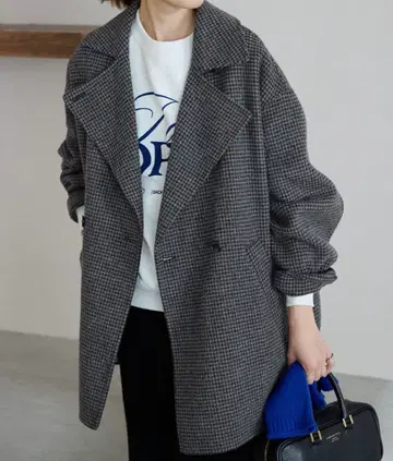 슬로브 이에나 더블 페이스 미들 코트