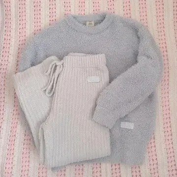 젤라토 파자마 풀오버 파우더리브 롱팬츠 블루