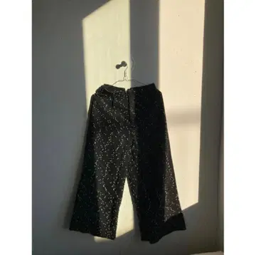 UNITED TOKYO 블랙 도트 와이드 팬츠