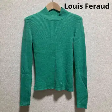 새상품급 루이페로 일본제 하이넥 스웨터 에메랄드 그린 캐시미어 혼방