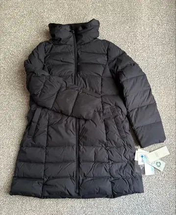 [ 새상품 미사용 ] 다운 코트 롱 코트 블랙 여성용 M 사이즈