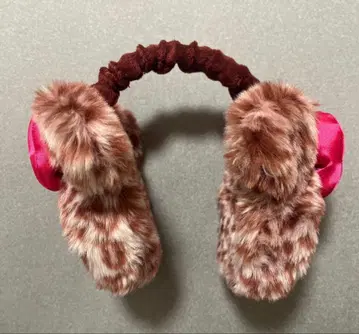 디즈니 레오파드 무늬 귀도리