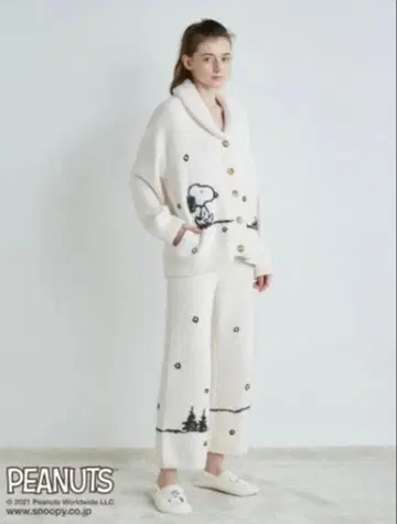 젤라또피케 [ PEANUTS ] 스누피 가디건 팬츠