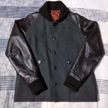 GLOSTER ROAD 파라오 자켓 소매 천연 가죽 L 사이즈 차콜