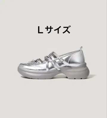 [ 미사용 새상품 ] GU 멜리 제인 슈즈 rokh 실버 L